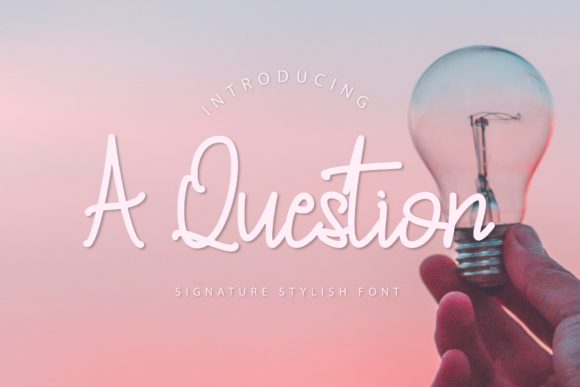 A Question Font for Standout Branding and Creative Identity