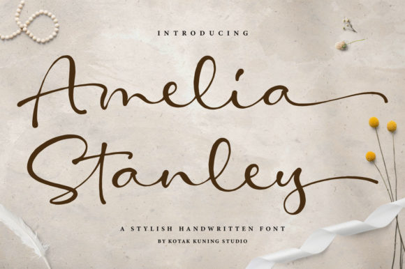 Amelia Stanley: The Elegant Script Handwritten Font for Modern Web Design