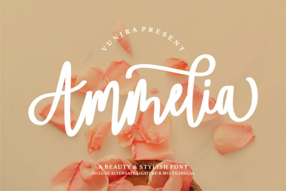 Ammelia: The Elegant Script Handwritten Font for Your Next Project