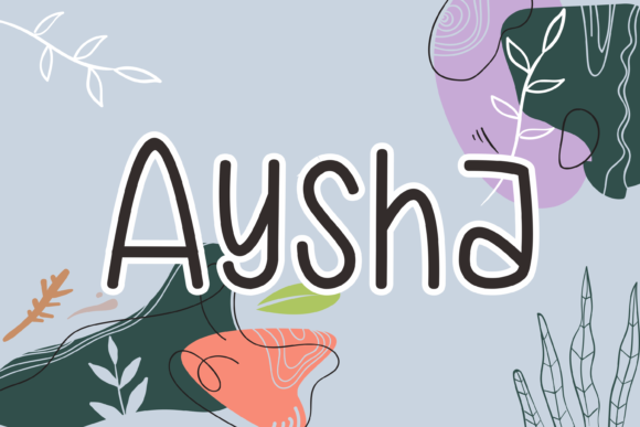 Aysha: A Sweet Handwritten Typeface for Modern Editorial Design