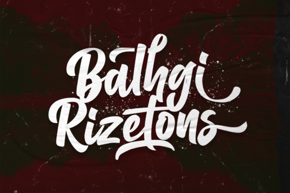 Balhgi Rizetons: The Elegant Handwritten Font for Your Brand