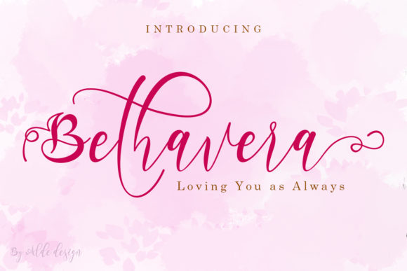 Bethavera: The Delicate Script Handwritten Font for Elegant Crafts