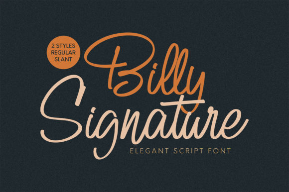 Billy Signature: A Premium Handwritten Typeface for Editorial Design