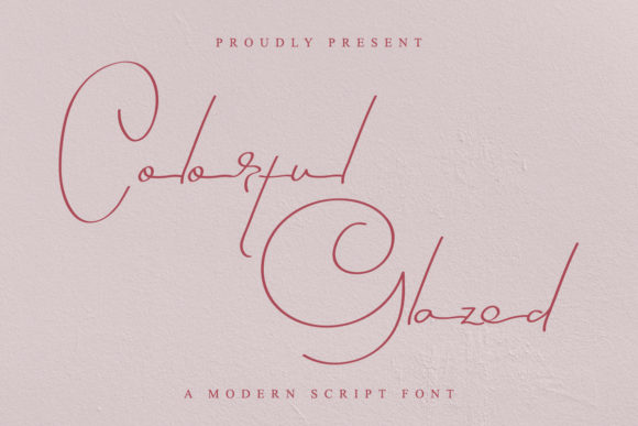 Colorful Glazed: The Handwritten Typeface for Modern Editorial Design