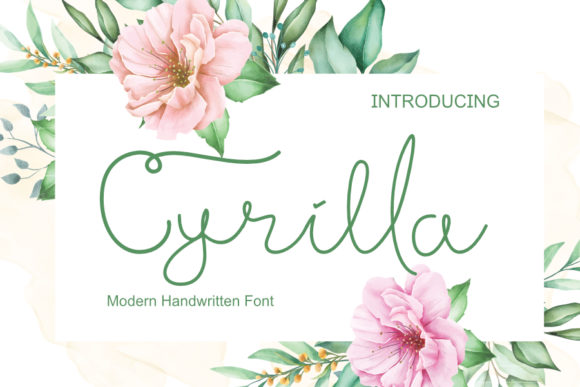 Cyrilla: A Premium Handwritten Font for Timeless Brand Campaigns