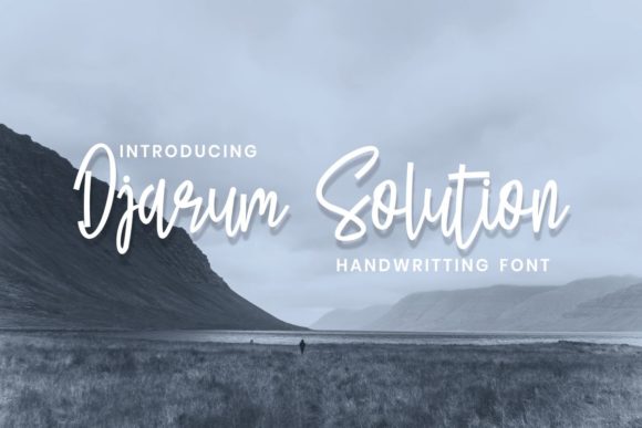 Djarum Solution: The Handwritten Font for Elevated Editorial Design