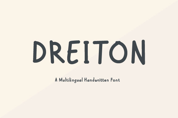 Dreiton: The Sweet Handwritten Font for Modern Campaigns