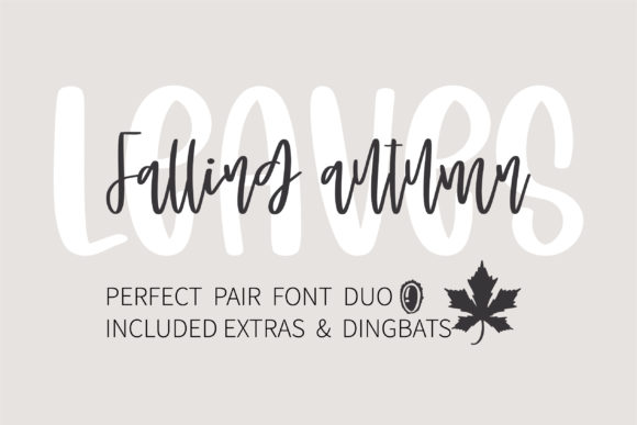 Falling Autumn Leaves: A Versatile Script Handwritten Font for Digital Design