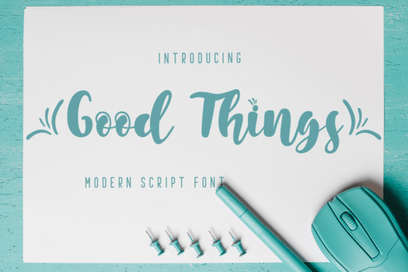 Good Things: A Sweet Script Handwritten Font for Modern Web Design