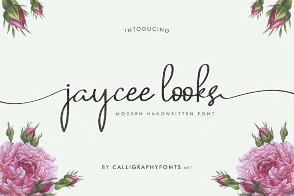 Jaycee Looks: A Delicate Handwritten Typeface for Elegant Branding