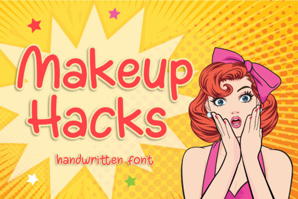 Makeup Hacks Typeface for Editorial Design