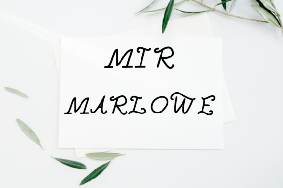 Mir Marlowe: The Distinct Handwritten Font for Editorial Design