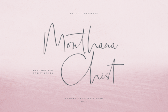 Monthana Chist Typeface for Elegant Digital Branding