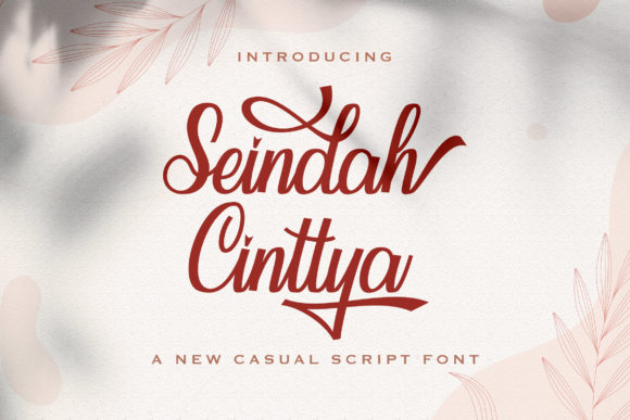 Seindah Cinttya: A Handwritten Font for Elegant Brand Identity