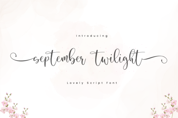 September Twilight: A Premium Script Handwritten Font for Crafters