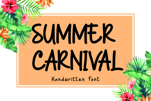Summer Carnival: A Sweet Handwritten Typeface for Creative Branding