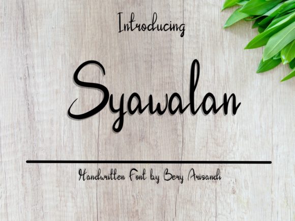Syawalan: The Sweet Handwritten Font for Campaign Visuals